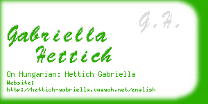 gabriella hettich business card